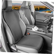 Front Car Seat Covers Protector Universal Fit Black, 2 Seats Non-Slip A4