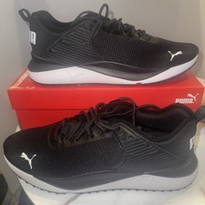 Puma Mens PC Runner Sneakers Sz/ 12 Athlete Running Shoes Black/White New In Box