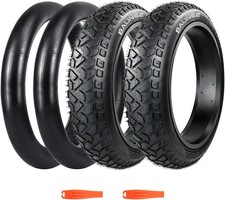BALINGE 2 Pack with Tube Fat Tire for Ebike Mountain Bike 20" x 4", Black