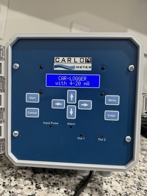 Carlon CL100 Flow Meter Data Logger   4 20mA Input   Industrial Display Unit