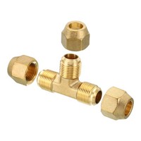 "1/2\"X1/2\"X1/2\" Messing Rohrleitung Fitting Fackel T-Rohr Fitting Rohrleitung"