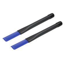 Retractable Drum Brushes Percussion Brush Nylon Stick Blue for Jazz 2pcs
