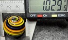 Handmade Marble Gold Lutz ( Corkscrew - Spiral ) 1 Inch +-  (S16) — photo 4