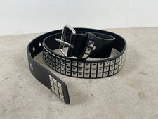 Punk Studded Belt for Women Rock Threads Goth Stud Pyramid Gothic Clothing 41in