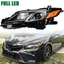 For 2018-2022 Toyota Camry L Full LED Projector Headlight lamp Left Driver Side
