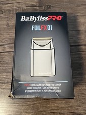 BaBylissPRO Cordless Metal Single Shaver FXFS1 SILVERFX Professional Open Box