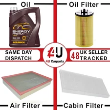 SERVICE KIT - OIL , AIR , CABIN FILTER & MN7908 5L FOR OPEL VAUXHALL