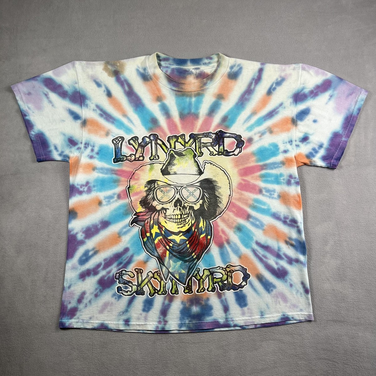 Vintage Lynyrd Skynyrd Shirt Mens Large Tie Dye 2002 Concert