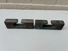 Vintage Bronze Chocks, Toe Rail Chocks