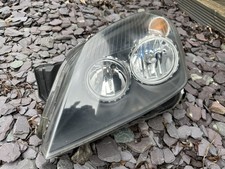 Vauxhall Astra H Passenger Headlight Left MK5 05-10 Black Insert