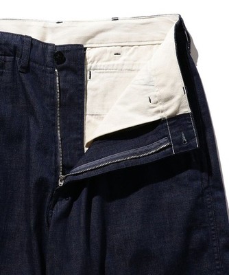 パンツ BEAMS PLUS MIL Trousers DENIM sizeS Beams Plus Denim Mil Pants in Navy Blue | SVD USA