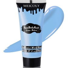 MEICOLY Light Blue Face Body Paint,Pale Baby Blue Face Paint Sadness for Hallowe