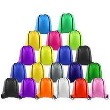 20 Pcs Drawstring Backpack Sport Bags String Bag Sack Cinch Gym Backpack Bulk...