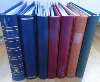7 gebrauchte große Ringbinder Alben dabei SAFE LEUCHTTURM SCHAUBECK