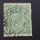 Australia KGV 1914-24. 1. 1/2d Green  Used K17