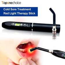 Handheld Red Light Therapy Device for Cold Sores Mouth Pain 2 in 1 LED