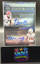 Roquan Smith Malik Jefferson 2018 Majestic Rookie Black Blue Auto /49 SP