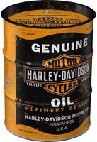 Nostalgic-Art - Metall Spardose SparbüChse Sparschwein-Harley-Davidson Motor Oil
