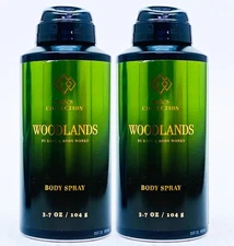 Bath & Body Works Men's Collection Woodlands Spray Full 3.7 Oz S/2 #7005