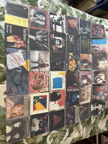 LOT 36 Record PICTURE SLEEVES 45 80s New Wave Rock INXS New Edition Madonna Lulu