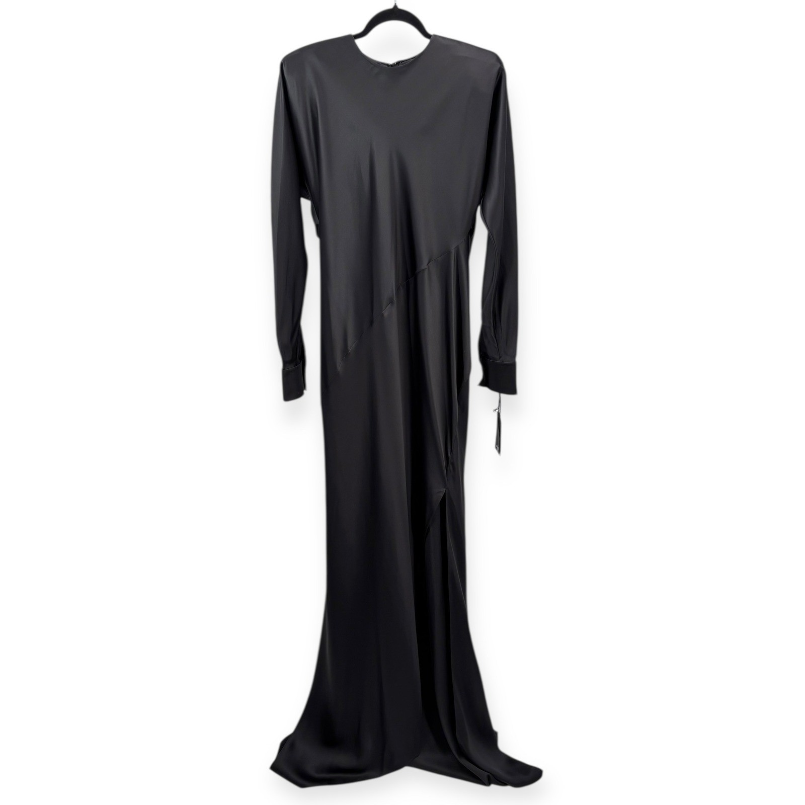 NWT Valentino Garavani Black Silk Satin Gown Le Noir Fall 24 $11,500 - Size US 8 thumbnail 6