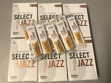 D'Addario Organics Select Jazz Unfiled Eb Alto Saxophone Reeds Boxes or Singles