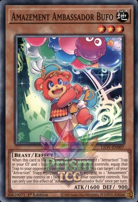 1st Ed Amazement Ambassador Bufo LIOV-EN007 Yugioh