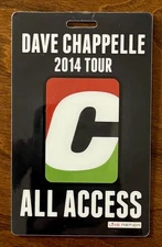 DAVE CHAPPELLE - All Access Backstage Pass - 2014 TOUR - Die Cut Design