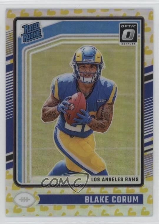 2024 Panini Donruss Optic Rated Flex Prizm 3/149 Blake Corum #208 Rookie RC 0m89