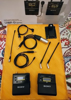 Sony UWP-D21 SMA Antennas Mod UTX URX Set, Sony ECM 77B Microphone 536-607 MHz