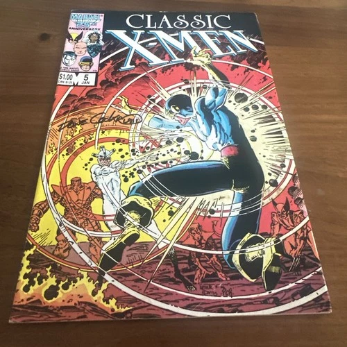 1986 VINTAGE CLASSIC X-MEN #5 SIGNED DAVE COCKRUM Marvel Vintage Comic Book Auto