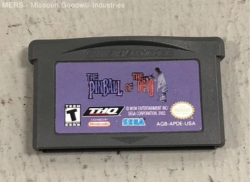 THQ The Pinball Of The Dead Video Game For Nintendo GameBoy Advance