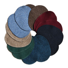 Elbow patch for sweater repair with darning mending wool - pair - sew on