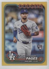 2024 Topps Update Rookie Debut Gold Rainbow Foil Andy Pages #US108 0v3r