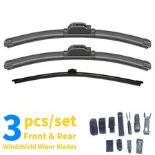 Kisor Front & Rear Windshield Wiper Blades Set fit for 2009-2025 Audi Q5 SQ5