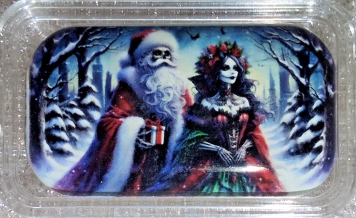HALEYBUG MINT CHRISTMAS XMAS 2 TROY OZ PURE  .999 SILVER #050/100 GOTHIC NOEL