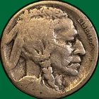 1924-S Buffalo Nickel Good G Coin, Scratches #35946