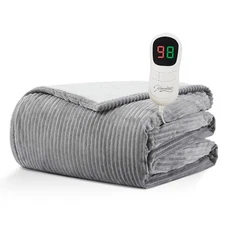 Heated Blanket Electric Throw - 50"x60" Heating Blanket Throw 1/2/4/6/8 Hours...