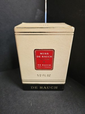 Vintage Miss De Rauch Parfum 1/2 Fl Oz Paris France Corded New In Box