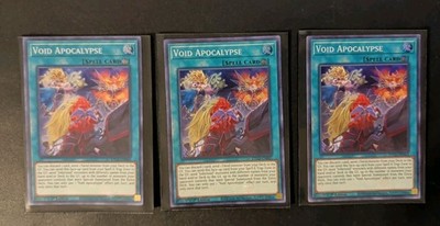 Yugioh - Void Apocalypse ETCO-EN065 1st Ed. -Super Rare - NM x3 playset