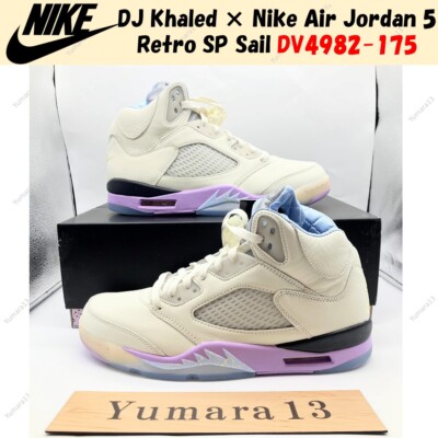 DJ Khaled × Nike Air Jordan 5 Retro SP Sail DV4982-175 Men's Size