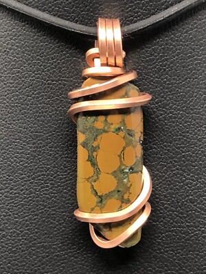 Turquoise Pendant ONLY China handcrafted Quality Copper Wrap Healing Reiki P18