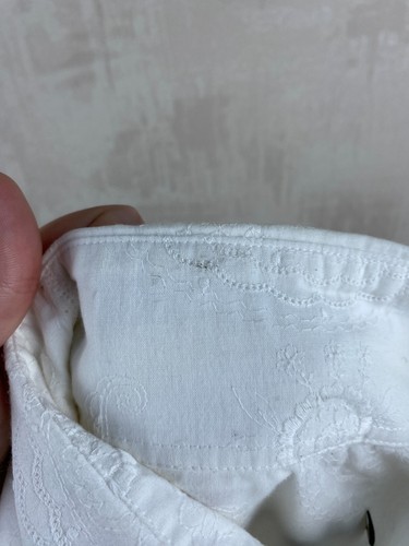 Erny Van Reijmersdal Cotton WhiteFrench Cuff Embroidered Women's Shirt Size 44 - Picture 9 of 13