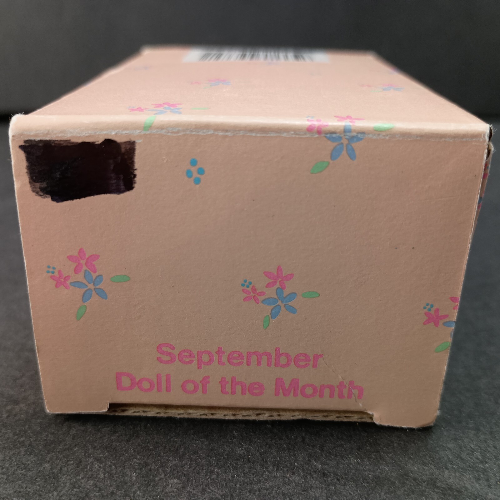 Russ Berrie CO Miss Sept Birthday Month Girl 3" Ceramic Figurine Pink Tiawan