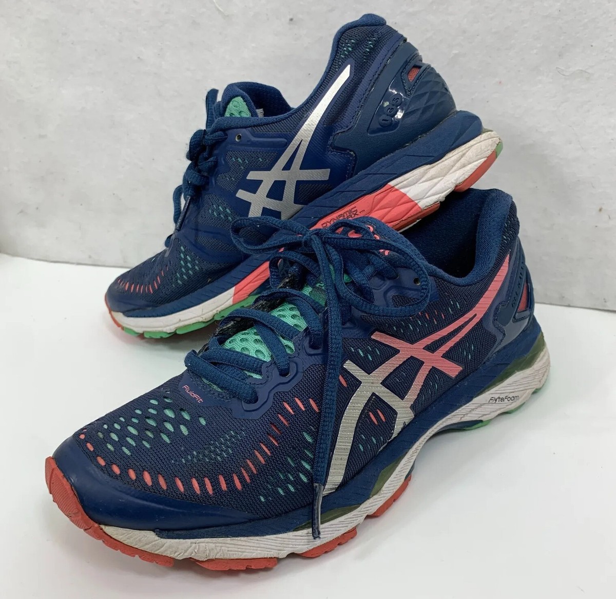 Asics Dynamic Duomax T696N Running Shoes Women Size 6.5 M Blue Gel