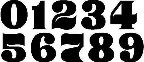 MX Racing Number Plate Decal Motocross Sticker ATV BMX Old School set of 3 - Bild 2 von 3
