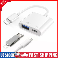 USB Female Otg Adapter For Iphone Ipad With Charging Port,USB Female OTG