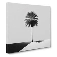 Palm Tree Minimalism Canvas Wall Art Print Framed Picture Home Office Decor