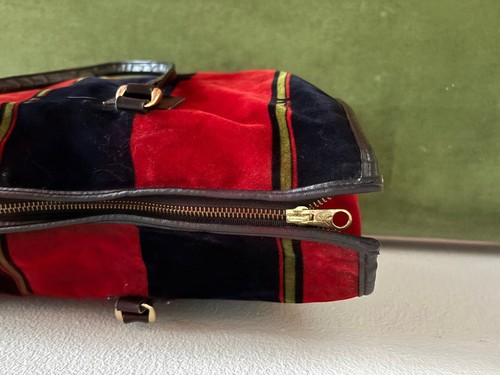 Roberta di Camerino tote red green velvet VIntage - 第 4/18 張圖片