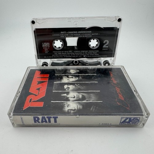 Ratt - Dancing Undercover - Cassette 1986 Atlantic Hair Metal - TESTED WORKS - Picture 2 of 3